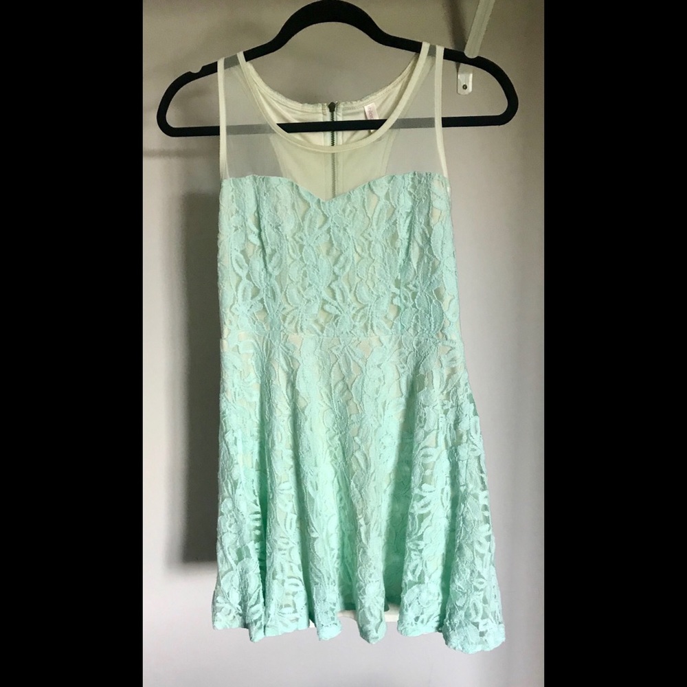 Mint mini dress
